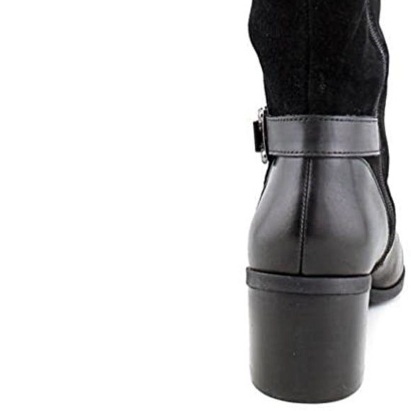 $100 OFF ✅ Anne Klein AK Suede Riding Boots 8.5M Wide Calf ✨ NIB - Picture 11 of 16